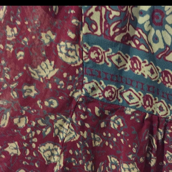 Lucky Brand pink floral lightweight blouse size L - Picture 5 of 5